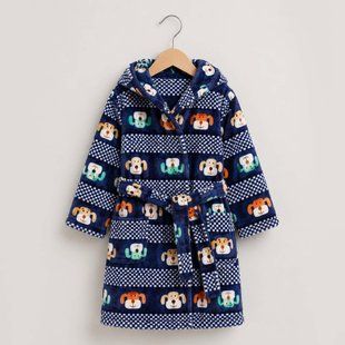 Bathrobe for boys Flamingo, color: Blue, size: 98, sku 882-910-13И 882-910-13И