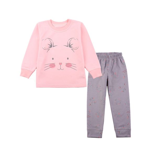Піжама для дівчаток Фламінго, колір: Рожевий, розмір: 98, арт. 329-313 329-313 фото