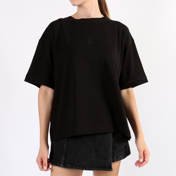 Women's T-shirt ZAVA, color: Black, size: XS-S, sku 087-417