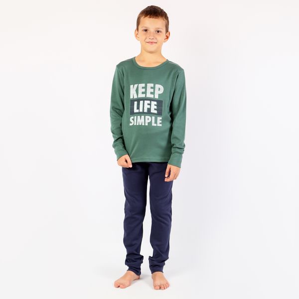 Pajamas for boys from Flamingo, color: Green, size: 164, sku 253-090