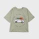 T-shirt for boy Flamingo, color: Khaki, size: 116, sku 927-100