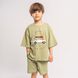 T-shirt for boy Flamingo, color: Khaki, size: 116, sku 927-100