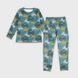 Pajamas for boys Flamingo, color: Green, size: 98, sku 256-102