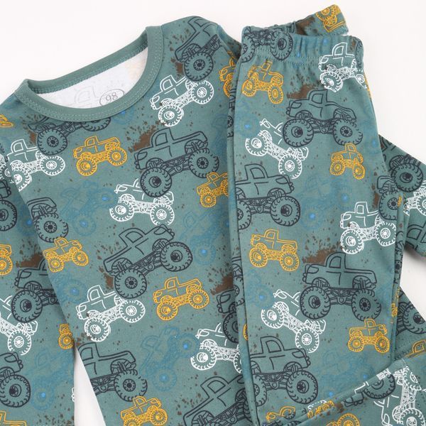 Pajamas for boys Flamingo, color: Green, size: 104, sku 256-102 256-102