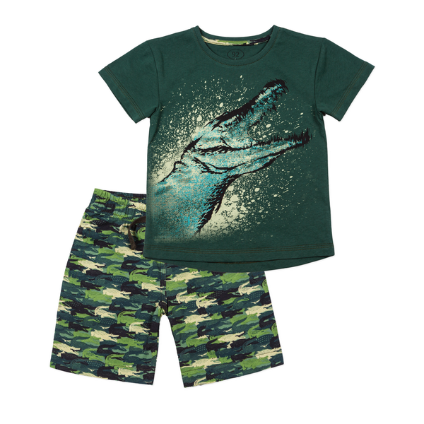 Set with print for boys Flamingo Green, size: 92, арт. 813-104