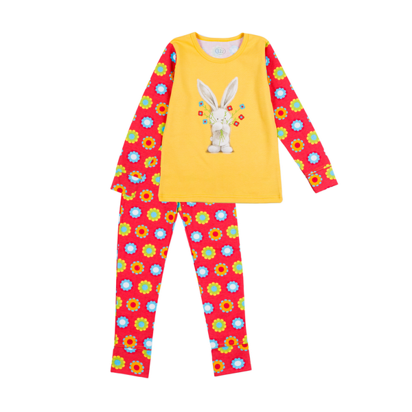 Girls pajamas Flamingo, color: Red, size: 134, sku 247-222