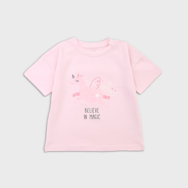 Футболка детская Фламинго, цвет: Розовый, размер: 86, арт. 452-417 452-417 фото
