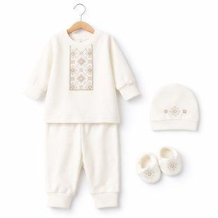 Nursery set for boys Flamingo 4 items, color: Dark beige, size: 74, sku 164-212 164-212