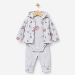 Nursery set 3 items Flamingo, color: Pink melange, size: 68, sku 444-222 444-222