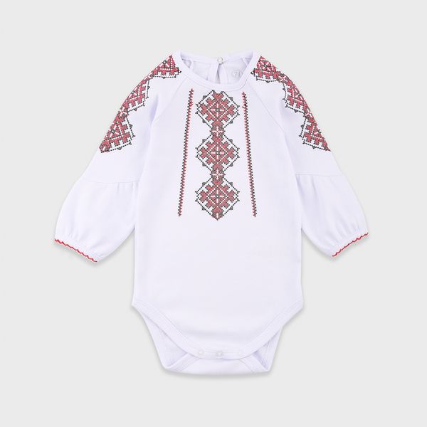 Bodysuit baby for girls Flamingo White, size: 68, art. 341-204