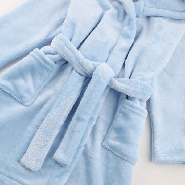 Bathrobe for children Flamingo, color: Light blue, size: 146-152, sku 789-900