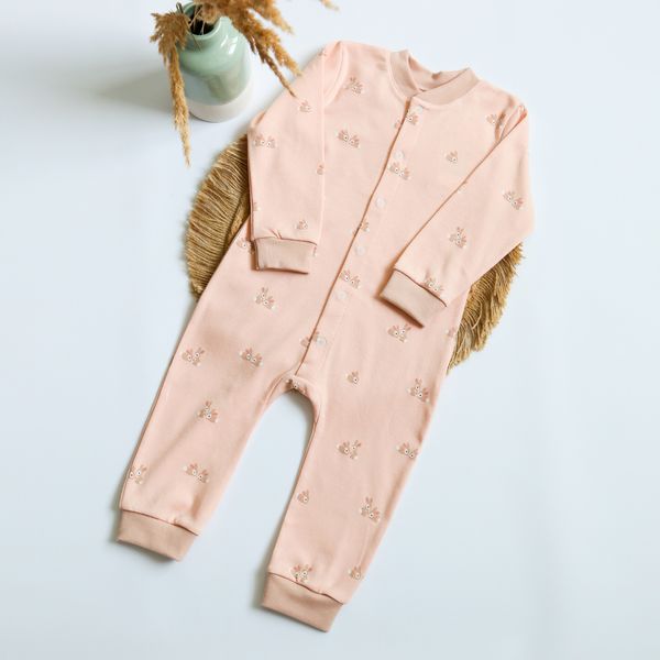 Baby overalls Flamingo, color: Powder, size: 68, sku 427-101