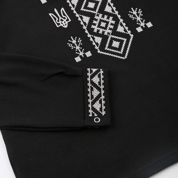 Embroidered shirt for boy Flamingo, color: Black, size: 146, sku 791-417