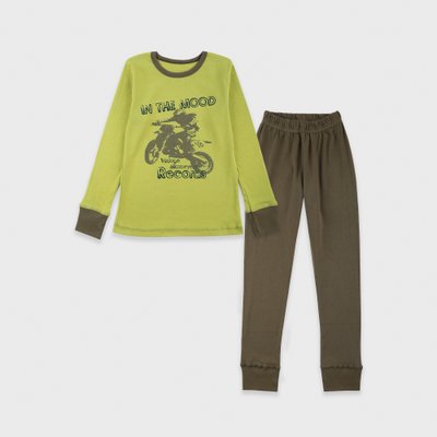Піжама для хлопчиків Фламінго, колір: Зелений, розмір: 128, арт. 263-1005К 263-1005К фото