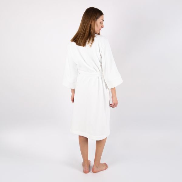 Women's bathrobe, color: Lactic, size: XS-S, sku 096-909