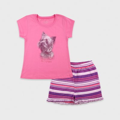 Піжама для дівчат Фламінго, колір: Малиновий , розмір: 116, арт. 226-117К 226-117К фото