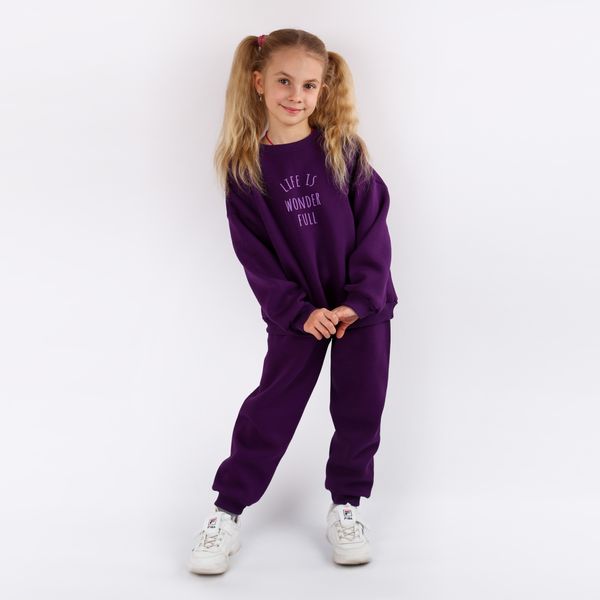 Комплект для дівчат Фламінго, колір: Фіолетовий, розмір: 140, арт. 913-341 913-341 фото
