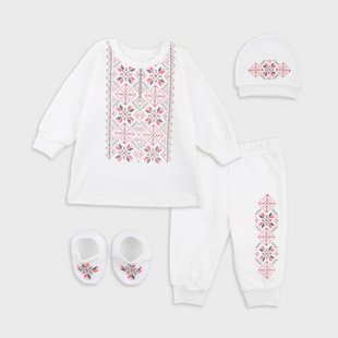 Nursery set for boys Flamingo 4 items, color: Red, size: 74, sku 164-204