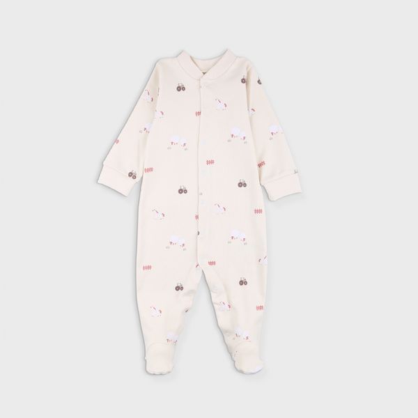 Baby overalls Flamingo, color: Beige, size: 68, sku 647-083