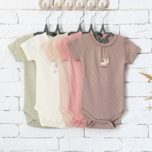 Bodysuit short sleeve Flamingo, color: Cappuccino, size: 86, sku 281-098