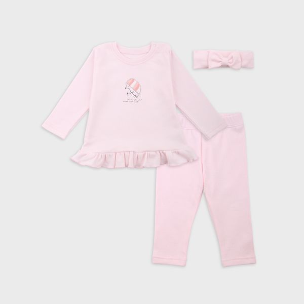 Set for girls Flamingo Light pink, size: 86, art. 355-1109