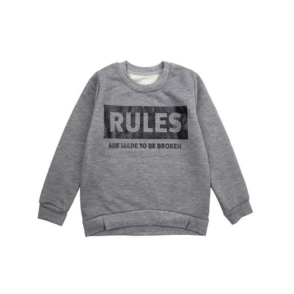 Jumper for girls Flamingo "RULES Gray, size: 122, sku 964-342