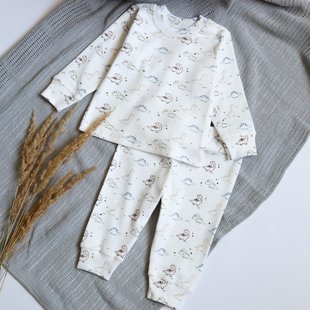 Nursery pajamas Flamingo, color: Lactic, size: 92, sku 613-099