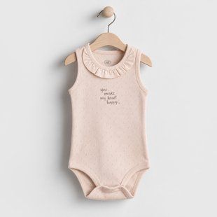 Bodysuit baby Flamingo Textil, color: Beige, size: 80, sku 554-098 554-098