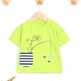 Children's T-shirt Flamingo, color: Lettuce, size: 68, sku 452-417 452-417