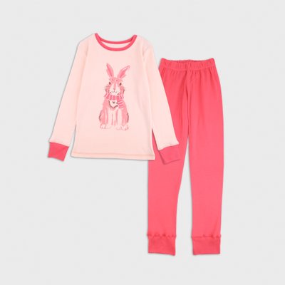 Пижама для девочек Фламинго, цвет: Персиковый , размер: 128, арт. 262-1005К 262-1005К фото