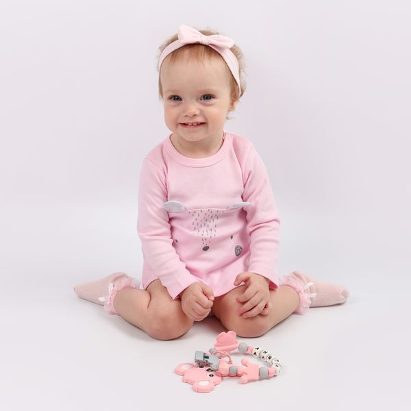 Bodysuit baby Flamingo Pink, size: 68, art. 063-212