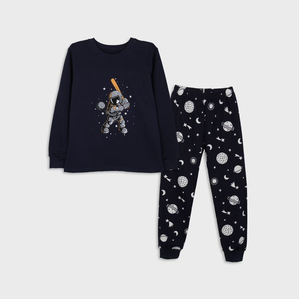 Пижама для мальчика Фламинго Темно-синий, размер: 122, арт. 329-085 329-085 фото