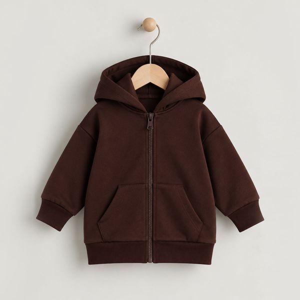 Flamingo Textil Zip-Up Hoodie, color: Brown , size: 134, sku 752-326 752-326