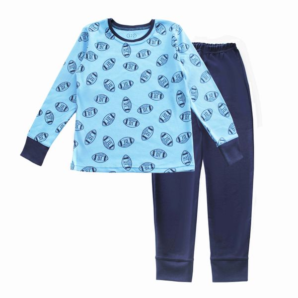 Піжама для хлопчика Фламінго, колір: Джинс, розмір: 134, арт. 249-217 249-217 фото