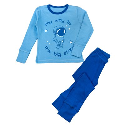 Піжама для хлопчика Фламінго, колір: Світло-блакитний , розмір: 104, арт. 257-1005 257-1005 фото