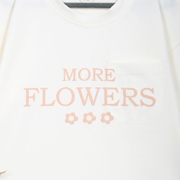 T-shirt for girls Flamingo, color: Lactic, size: 116, sku 1047-416 1047-416