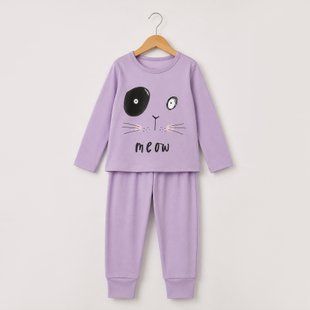 Flamingo pajamas for girls, color: Lilac, size: 116, sku 245-135 245-135