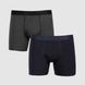 Men's boxer shorts (set of 2), color: Graphite/Dark blue, size: 2XL, sku 118-417 118-417 #1