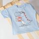 T-shirt for boy Flamingo, color: Light blue, size: 68, sku 457-417