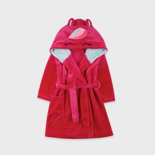 Children's bathrobe Flamingo, color: Crimson, size: 110, sku 441-909