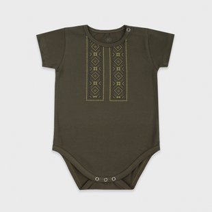 Bodysuit baby Flamingo, color: Khaki, size: 80, sku 467-081