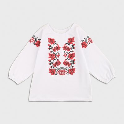 Blouse for girls Flamingo, color: White, size: 140, sku 337-417