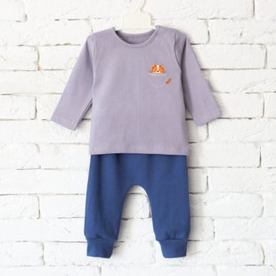 Children's set Flamingo, color: Dark gray, size: 68, sku 156-1109