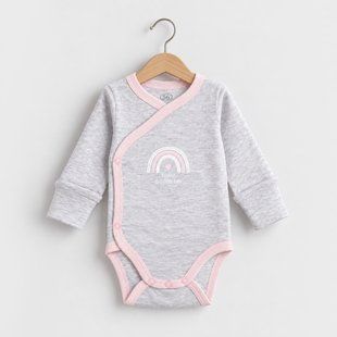 Bodysuit baby Flamingo Textil, color: Gray, size: 56, sku 146-020 146-020