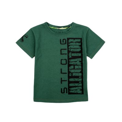T-shirt for boys Flamingo, color: Green, size: 116, sku 835-136