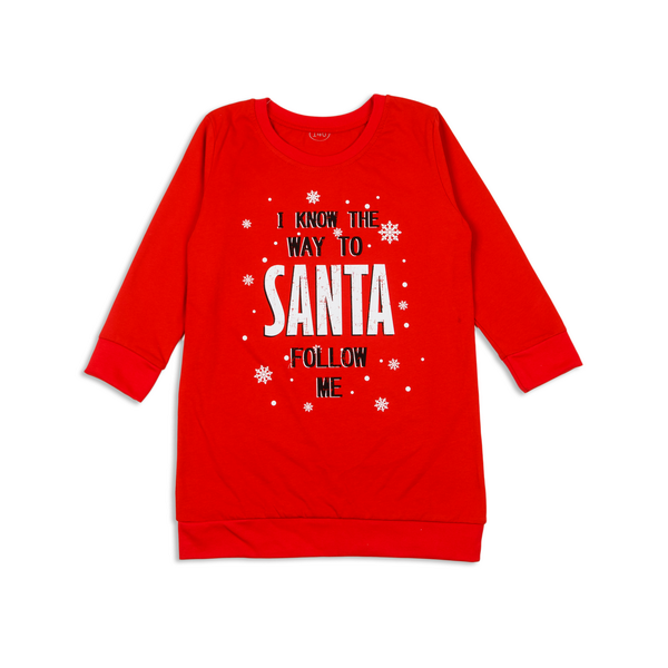 Tunic for girls "SANTA Red, size: 152, sku 911-114