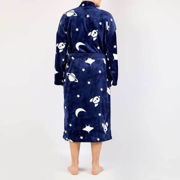 Men's bathrobe Blue, size: M-L, sku 063-910 063-910