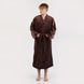 Чоловічий халат на запах, колір: Коричневий, розмір: XL-XXL, арт. 063-909 063-909 #2