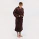 Чоловічий халат на запах, колір: Коричневий, розмір: XL-XXL, арт. 063-909 063-909 #1