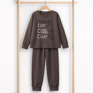 Boy's pajamas Flamingo, color: Dark gray, size: 128, sku 249-102 249-102
